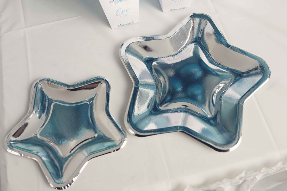 décoration assiettes motif étoiles